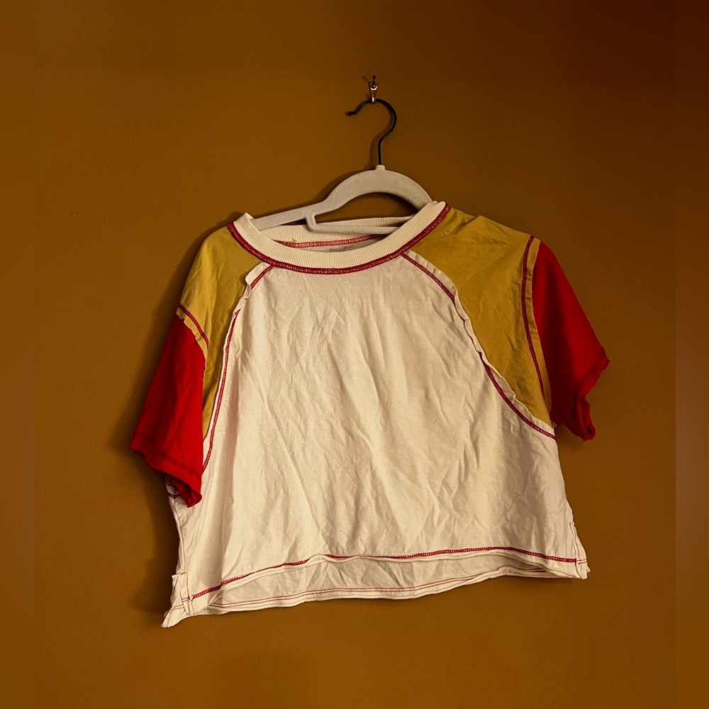 set of two color block tees!